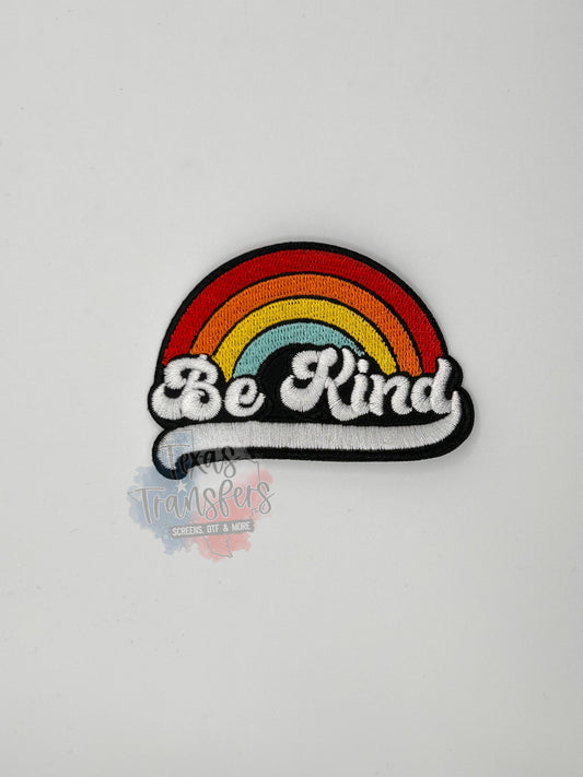 Be Kind Rainbow Iron-On Patch - Texas Transfers and Designs
