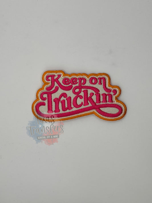 Keep On Truckin' Iron-On Patch - Texas Transfers and Designs