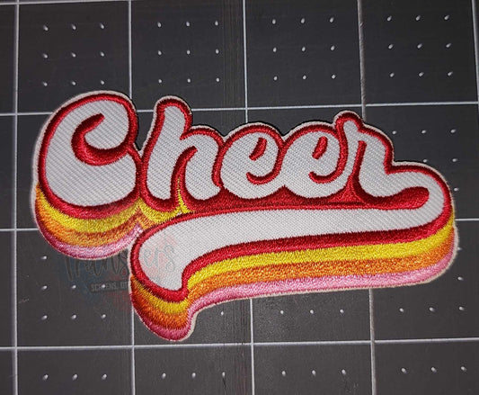 Retro Cheer Iron-On PATCH - Texas Transfers and Designs