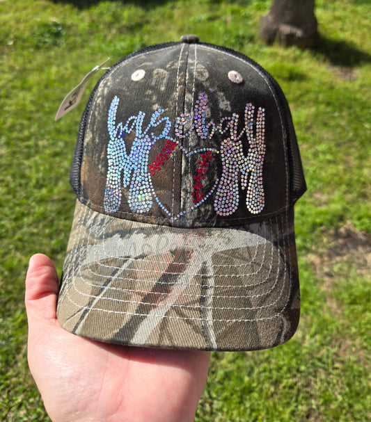 Baseball Mom Hat/Pocket Spangle Transfer