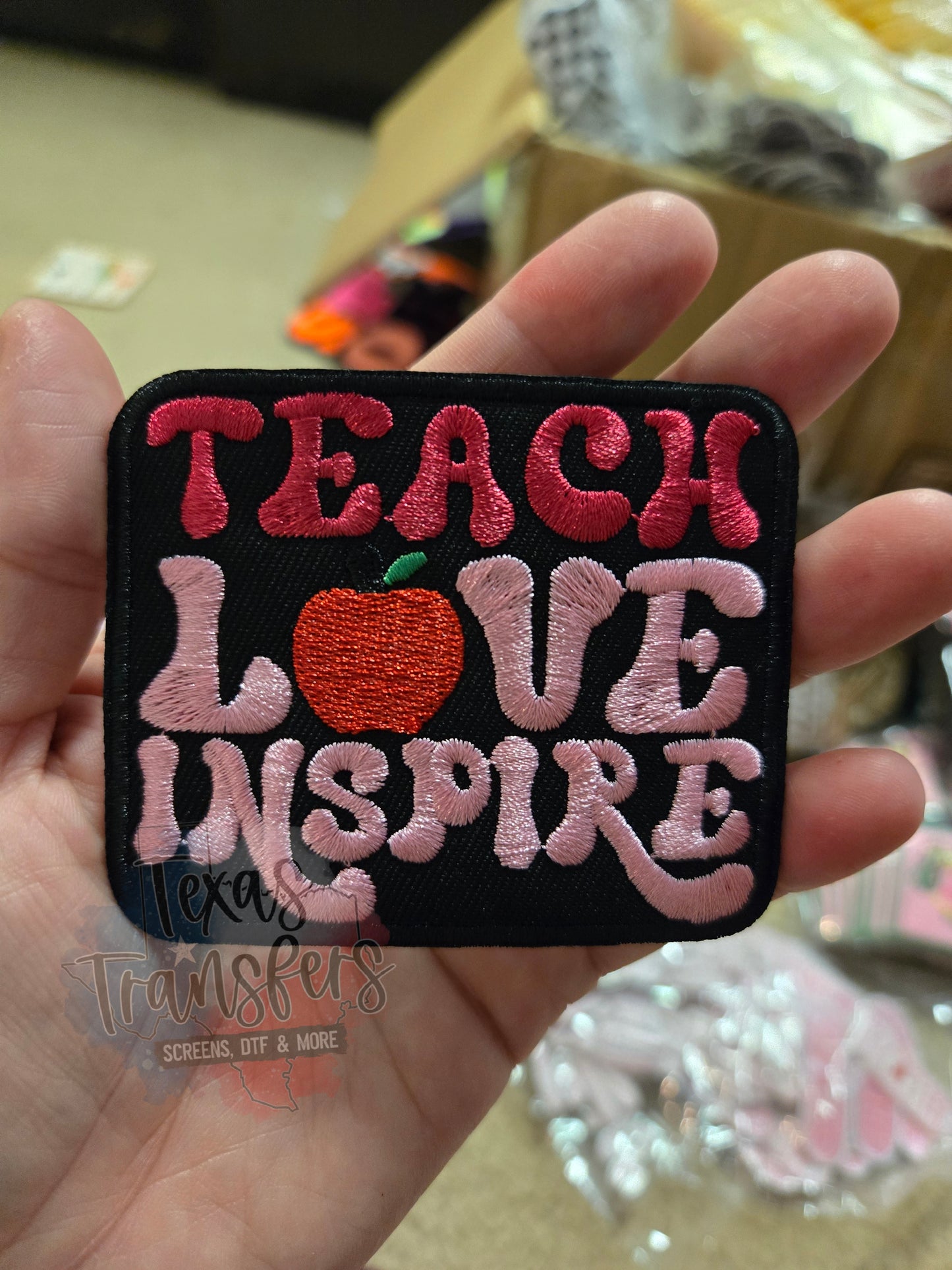 Teach Love Inspire Iron-On Patch