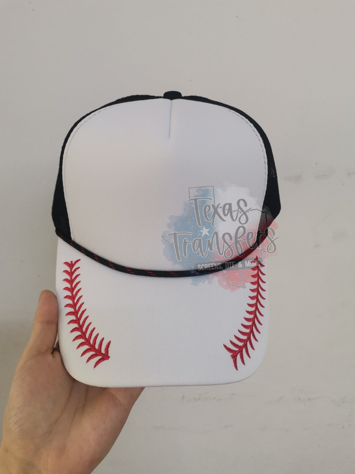 PRE-ORDER Arriving 4/10 Foam Embroidered Brim Baseball Trucker Hat *Exclusive* - Texas Transfers and Designs