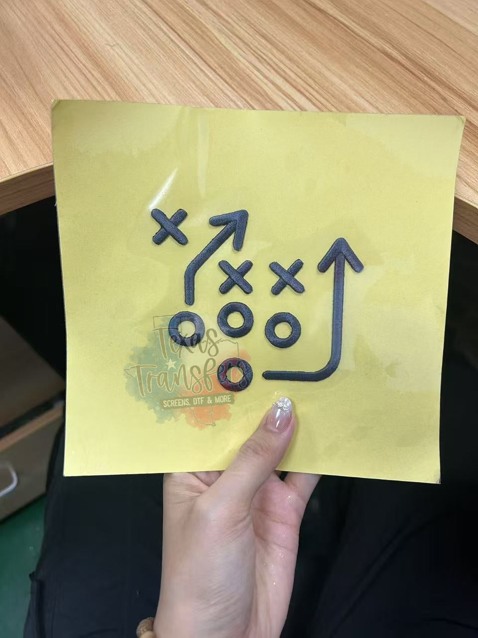 Football Run Play Book Iron-On PATCH - Texas Transfers and Designs