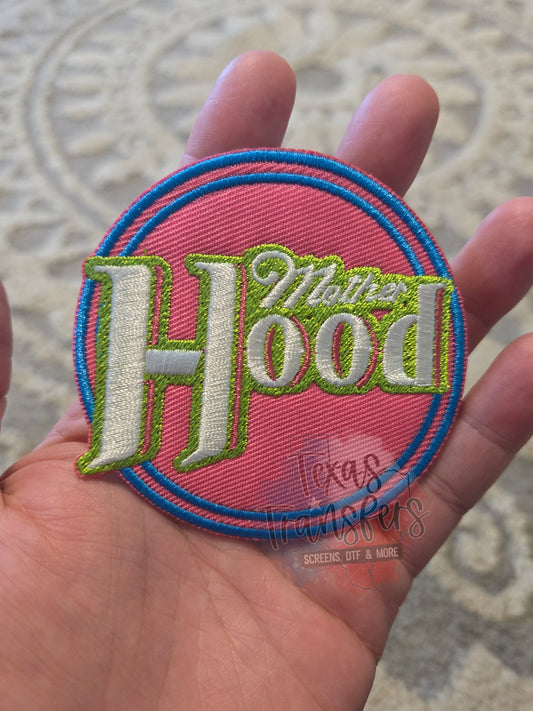 Mother Hood Iron-On PATCH - Texas Transfers and Designs