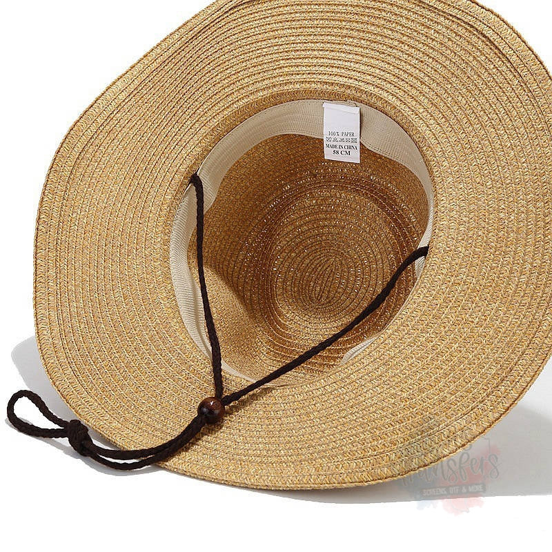 PRE-ORDER Arriving 4/21 Wide Brim Woven Hat - Texas Transfers and Designs