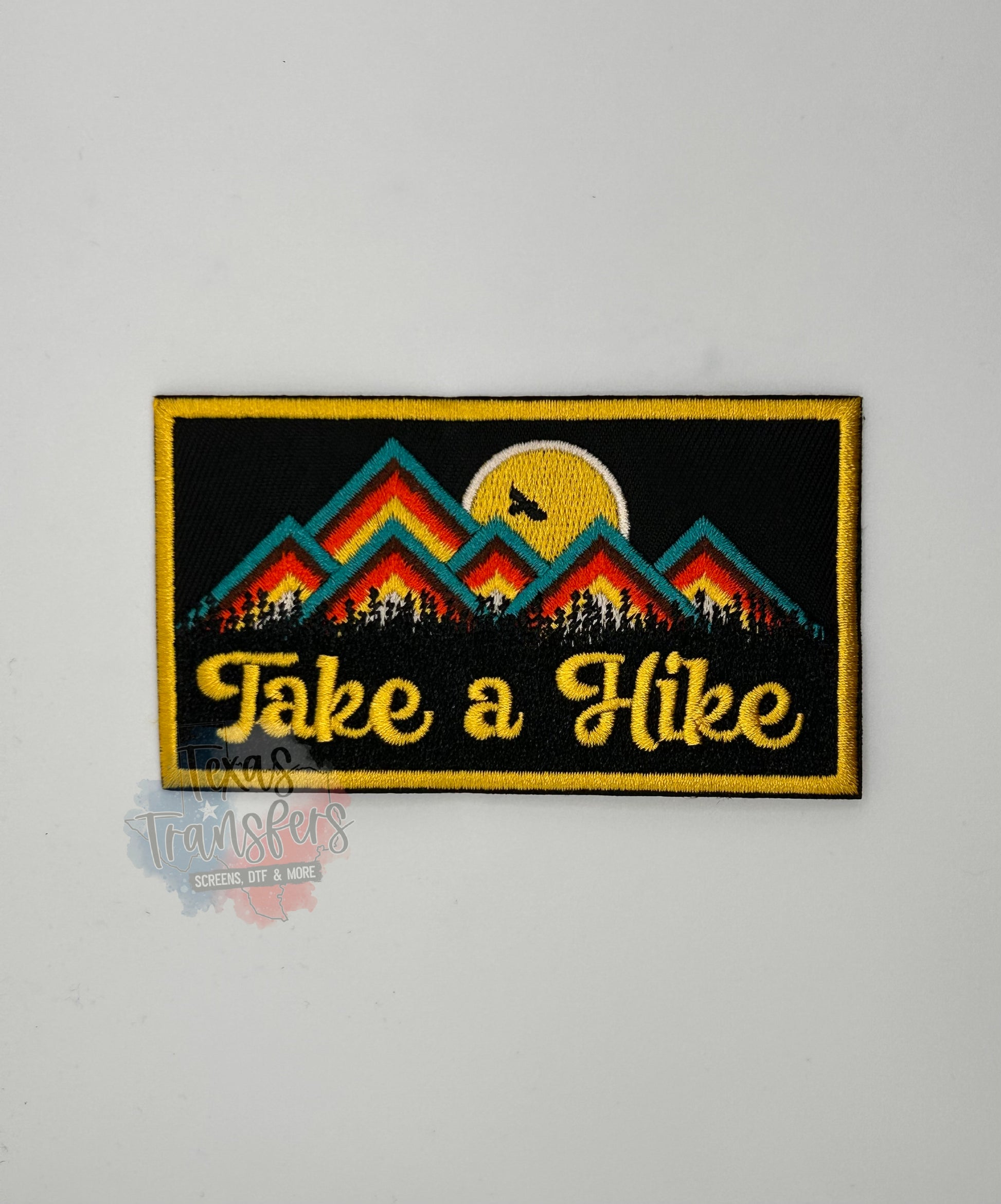 Take A Hike Iron-On Patch *DISCONTINUED* - Texas Transfers and Designs