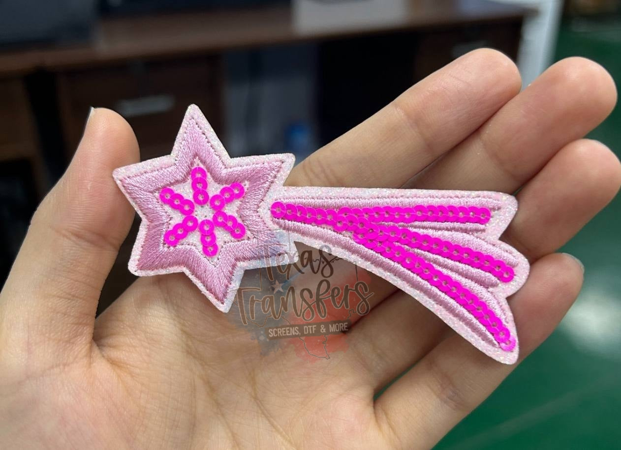 Shooting Star Iron-On PATCH - Texas Transfers and Designs
