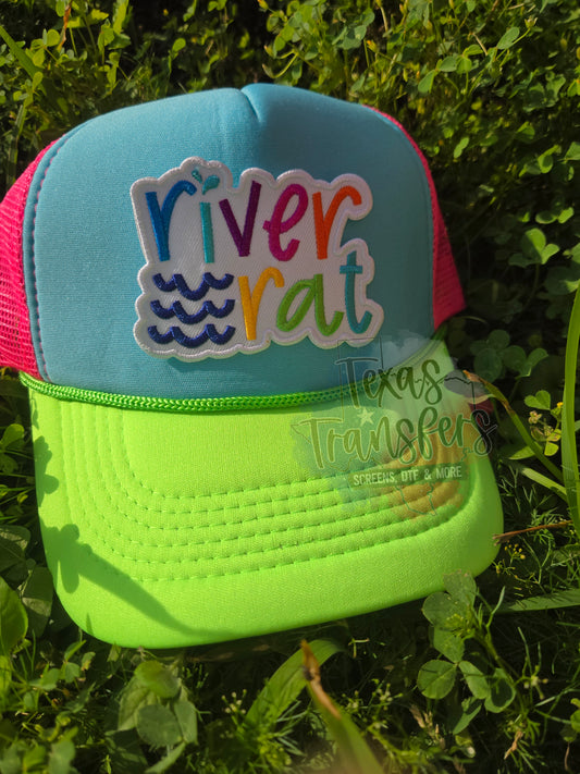 River Rat Iron-On PATCH - Texas Transfers and Designs