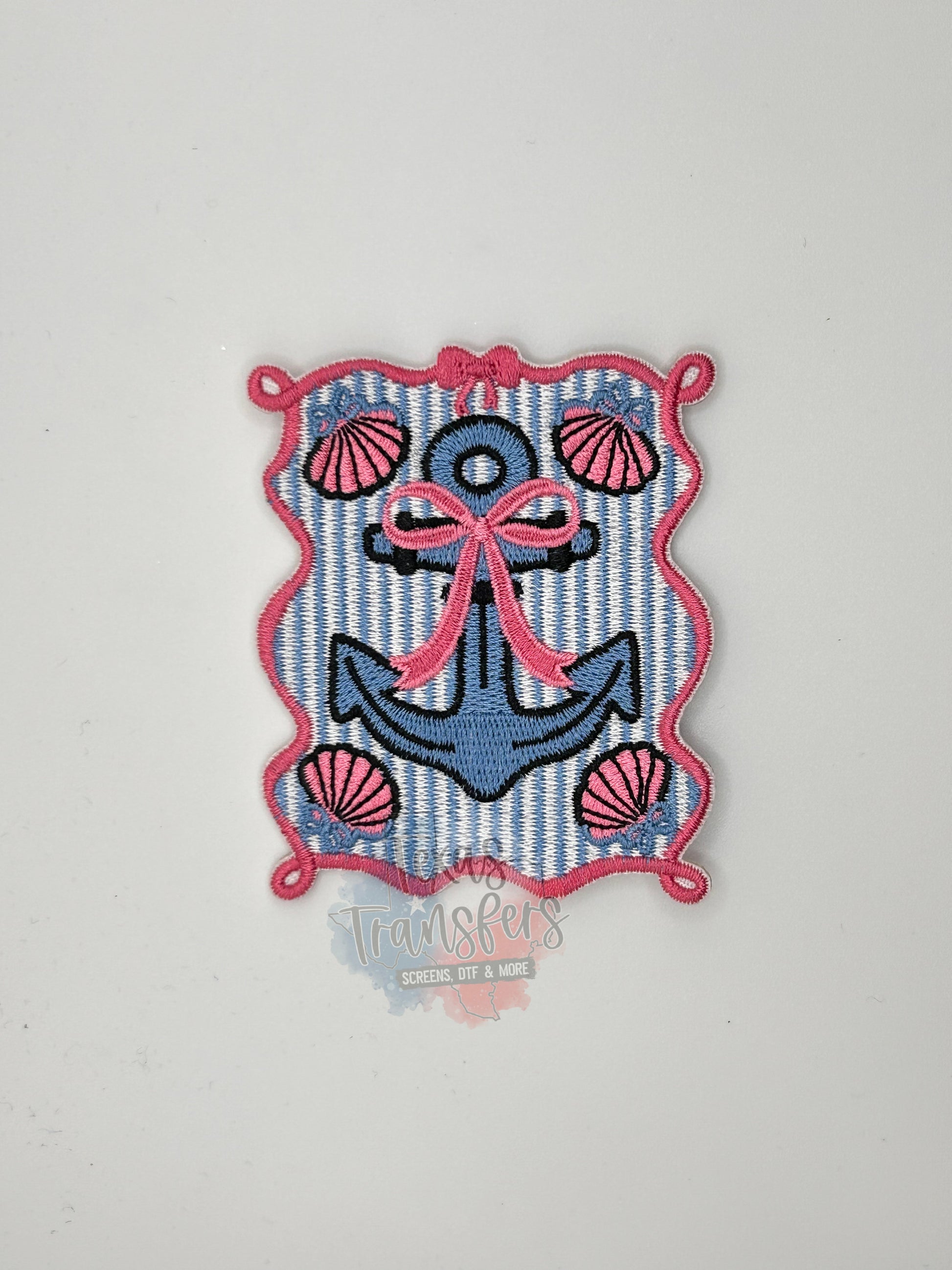 Coquette Anchor Iron-On PATCH - Texas Transfers and Designs
