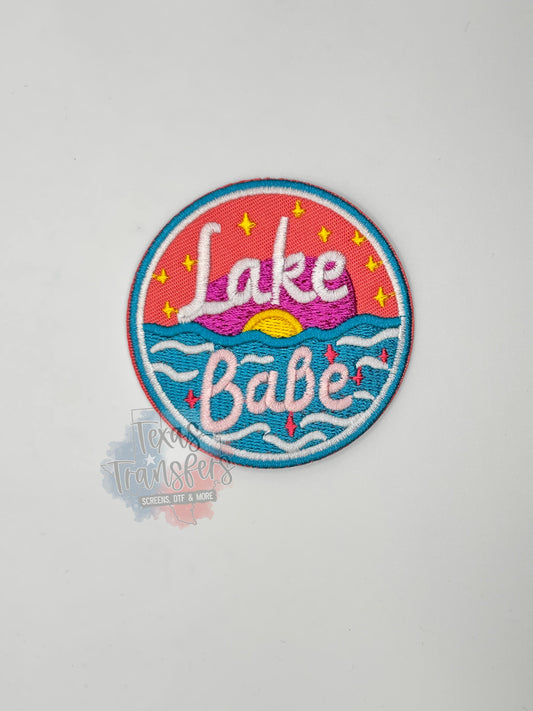 Lake Babe Circle Iron-On PATCH - Texas Transfers and Designs
