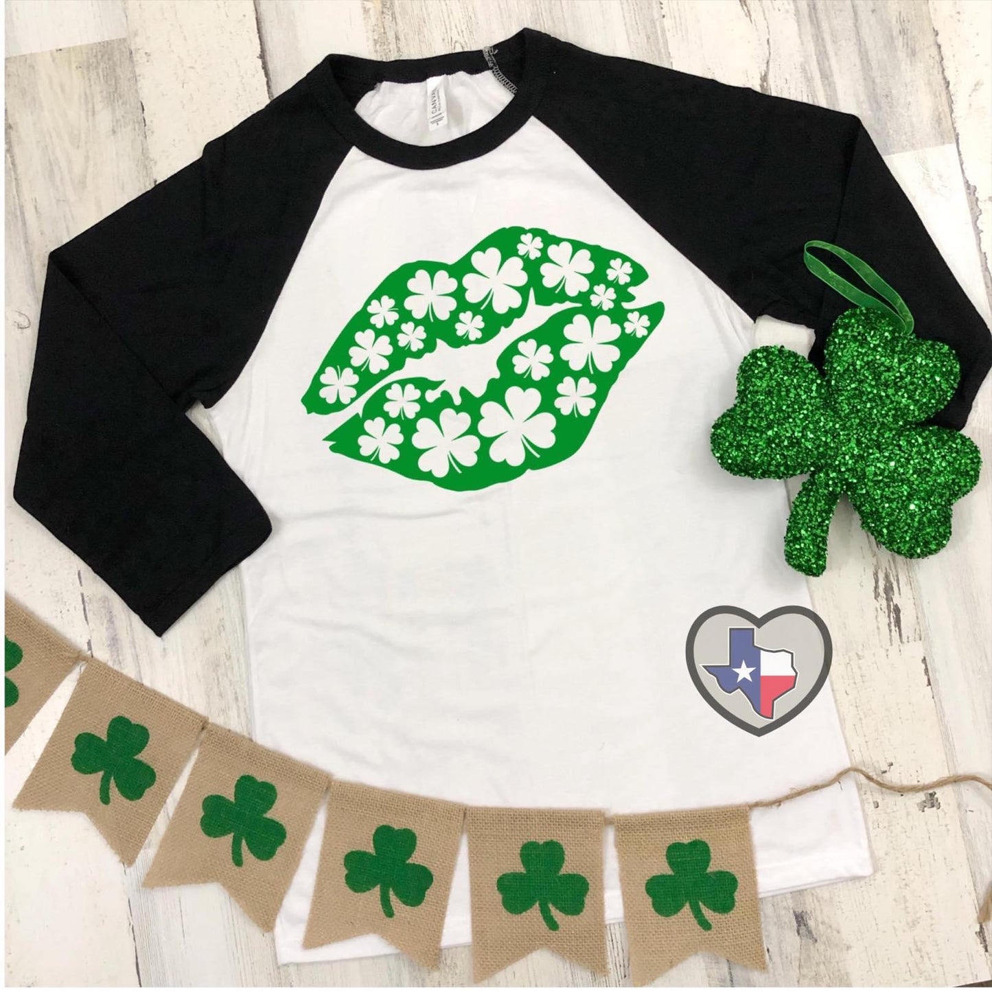 Shamrock Lips - Texas Transfers and Designs