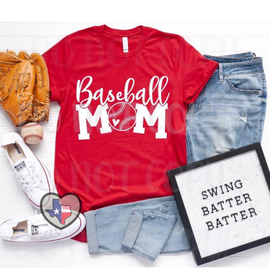 Baseball Mom - Texas Transfers and Designs