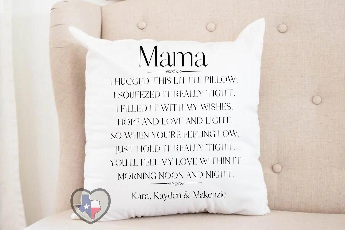 I Hugged This Little Pillow *EXCLUSIVE* - Texas Transfers and Designs