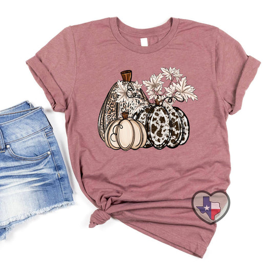 Pre-order Arriving 8/19 Fall Leopard/Cow Pumpkins HIGH HEAT - Texas Transfers and Designs