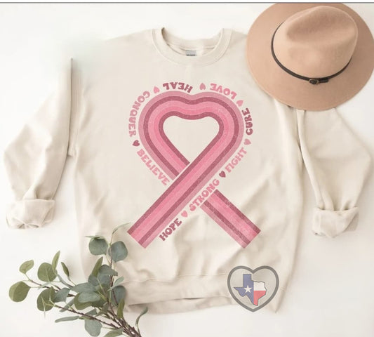 Breast Cancer Ribbon Hope HIGH HEAT