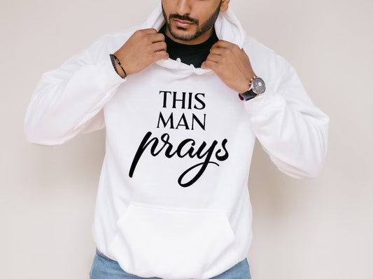 This Man Prays - Texas Transfers and Designs
