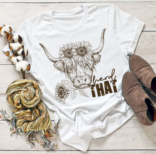 PRE-ORDER Arriving 3/10 Herd That Cow (BROWN) - Texas Transfers and Designs