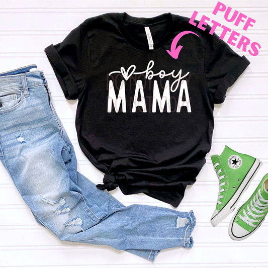 Boy Mama *PUFF* - Texas Transfers and Designs