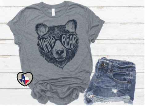 Mama Bear Glasses - Texas Transfers and Designs