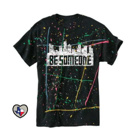 EXCLUSIVE DESIGN - Be Someone Houston Skyline WHITE - Texas Transfers and Designs