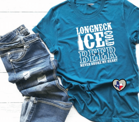 Long Neck Ice Cold Beer - Texas Transfers and Designs