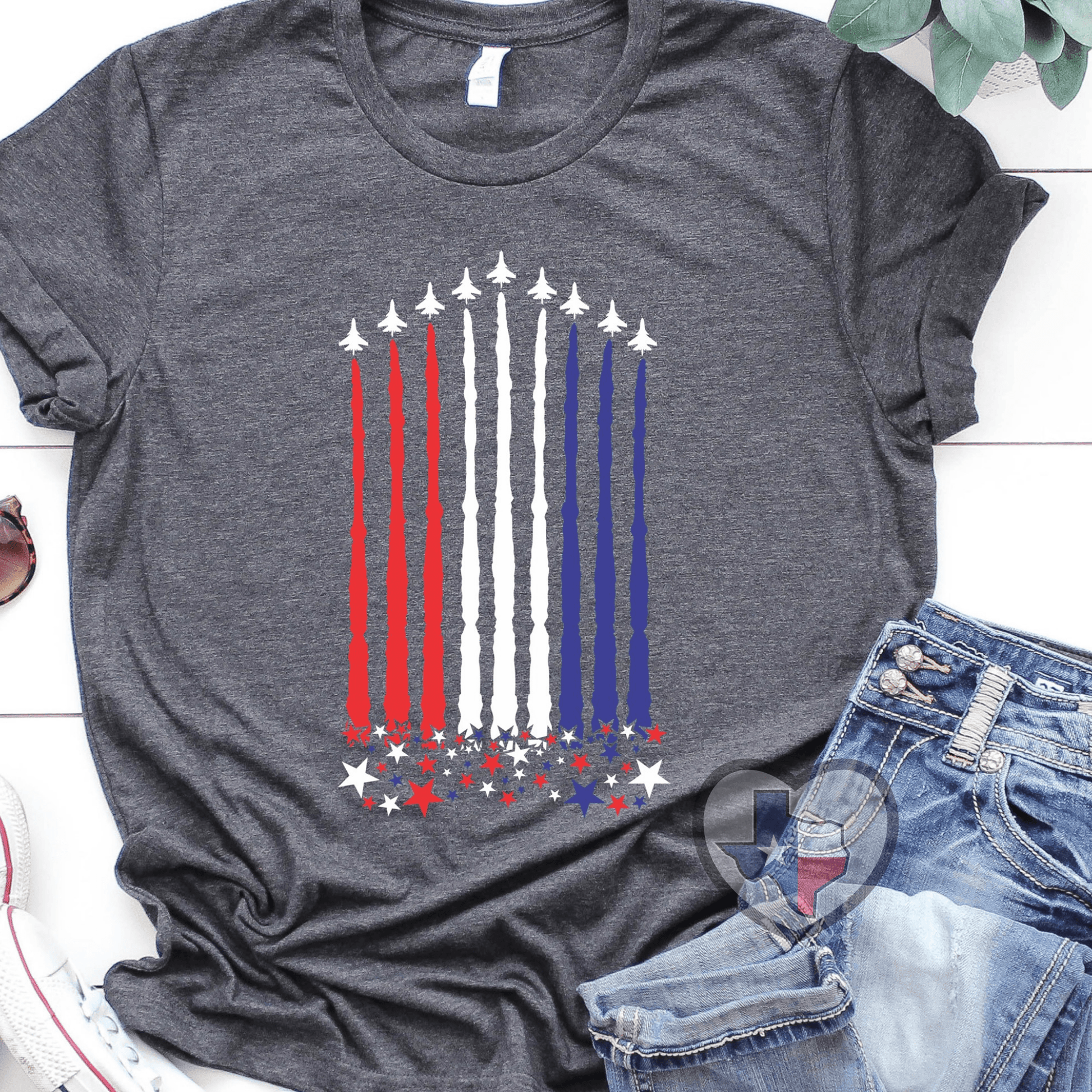 Patriotic Jets HIGH HEAT (Youth) - Texas Transfers and Designs