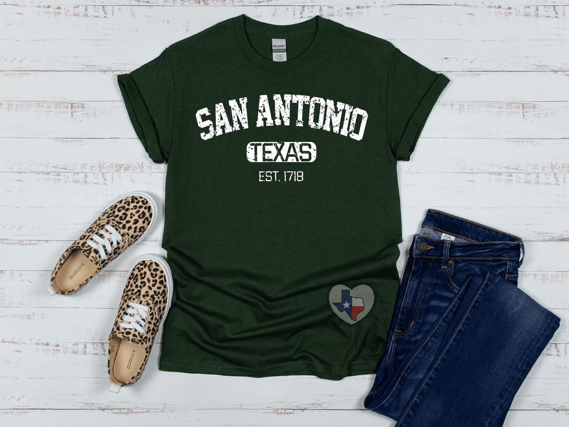 San Antonio Athletic Distressed - Texas Transfers and Designs