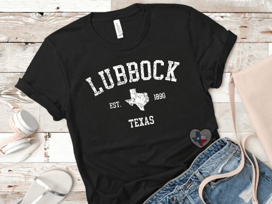 Lubbock Texas (White) *EXCLUSIVE* - Texas Transfers and Designs