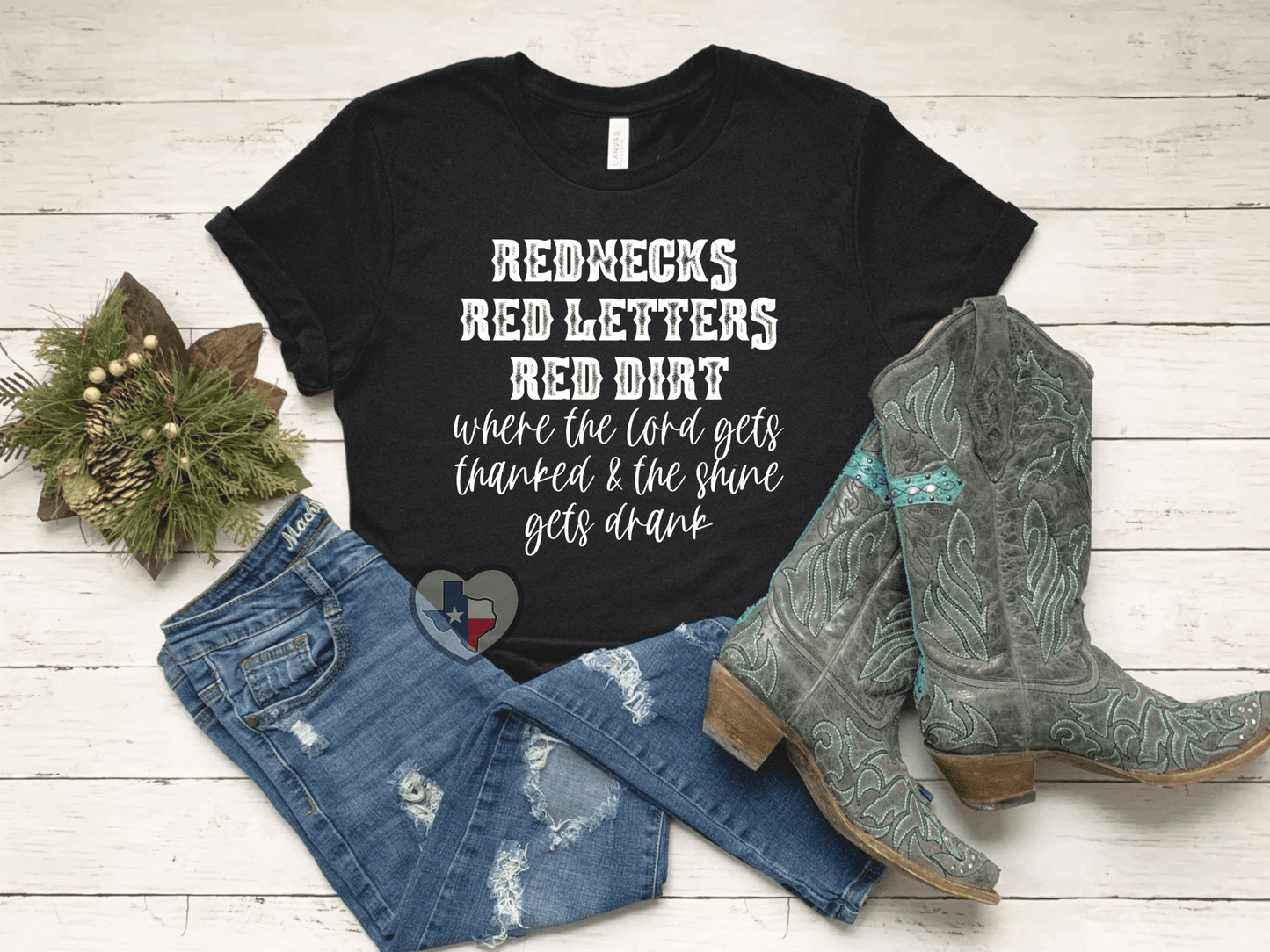 Red Necks, Red Dirt, Red Letters - Texas Transfers and Designs