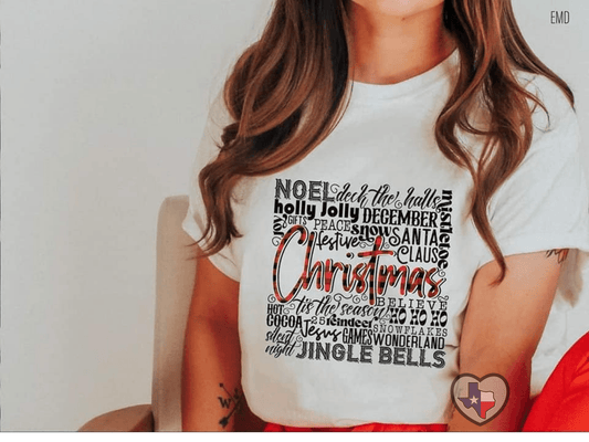 Merry Christmas Subway Art - Texas Transfers and Designs