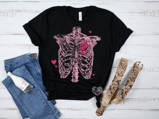 Valentines Skeleton HIGH HEAT - Texas Transfers and Designs