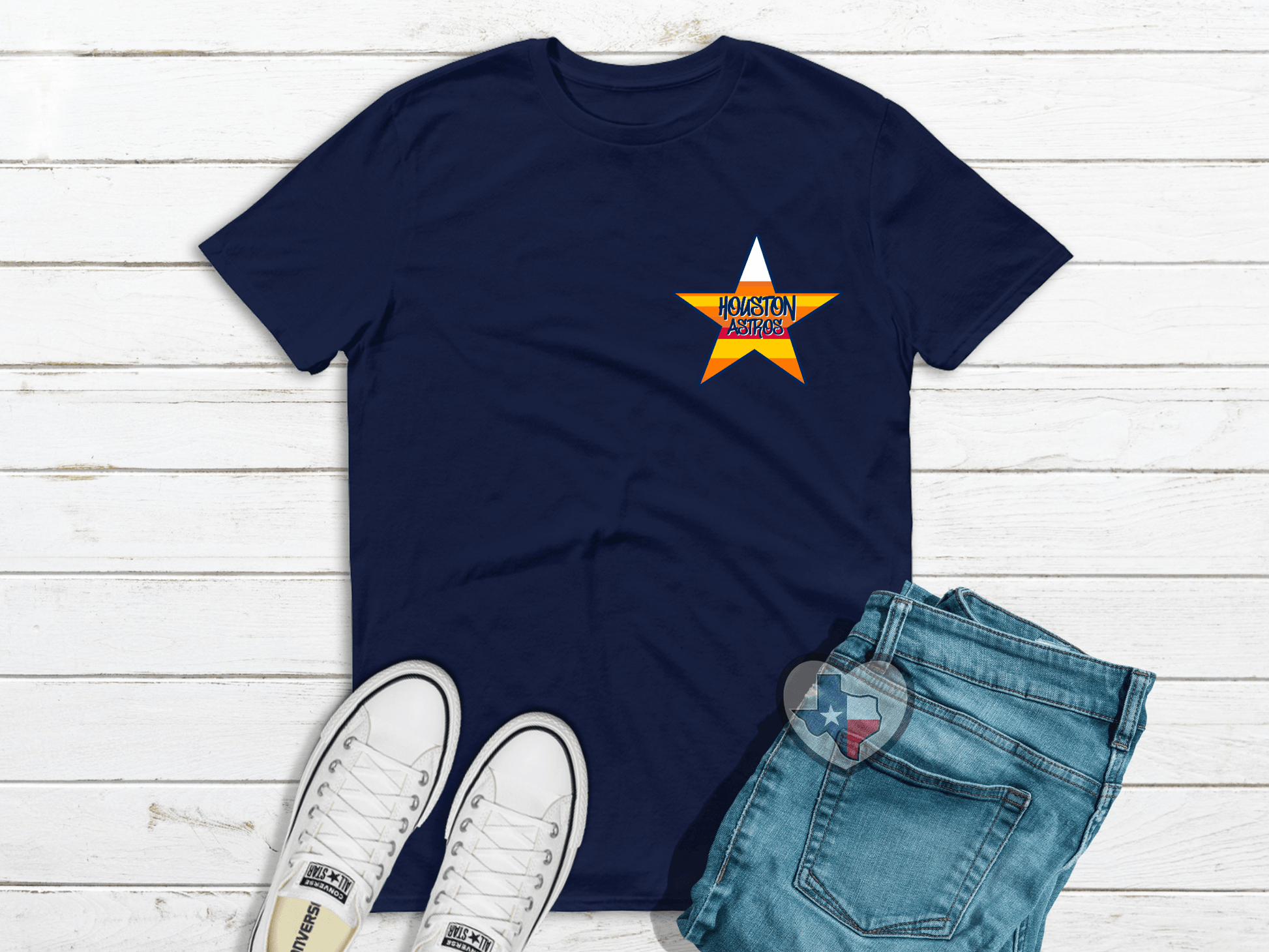 Houston Astros Star Pocket/Hat DTF - Texas Transfers and Designs