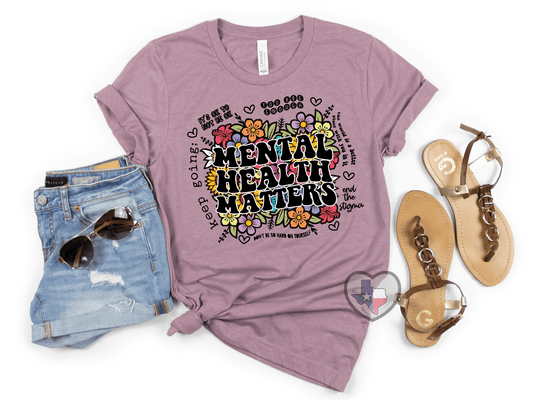 Mental Health Matters HIGH HEAT - Texas Transfers and Designs