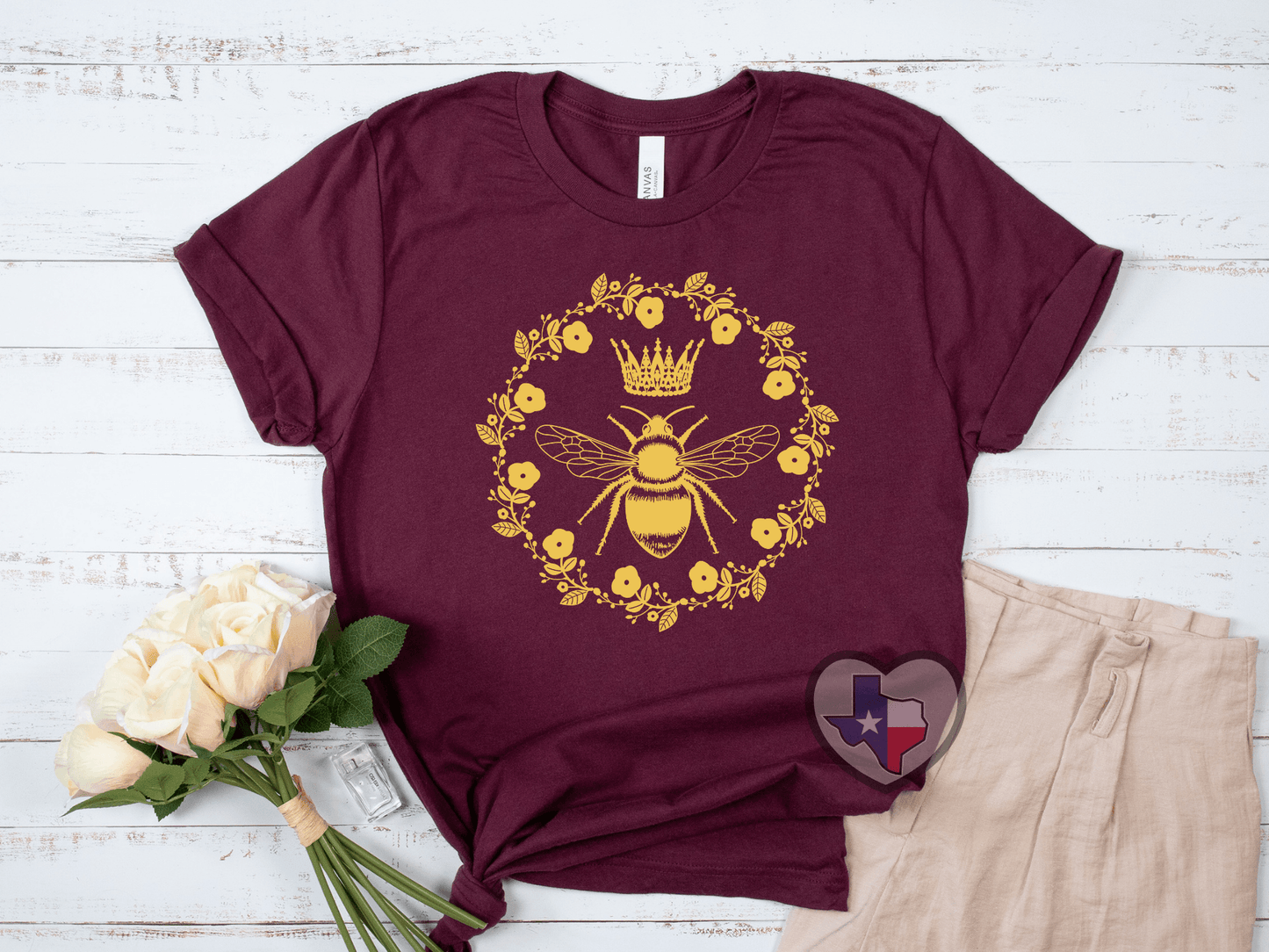 Queen Bee (Yellow Gold) - Texas Transfers and Designs