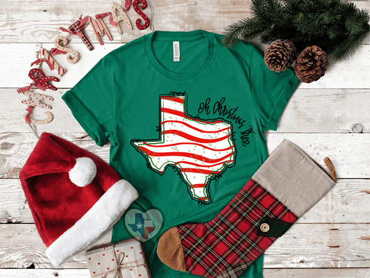 Oh Christmas Tree (TX) HIGH HEAT - Texas Transfers and Designs