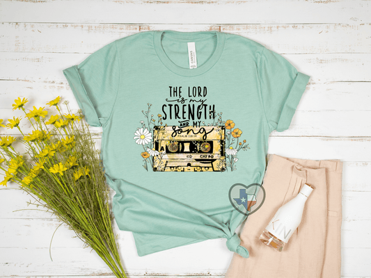 The Lord is My Strength & Song HIGH HEAT - Texas Transfers and Designs