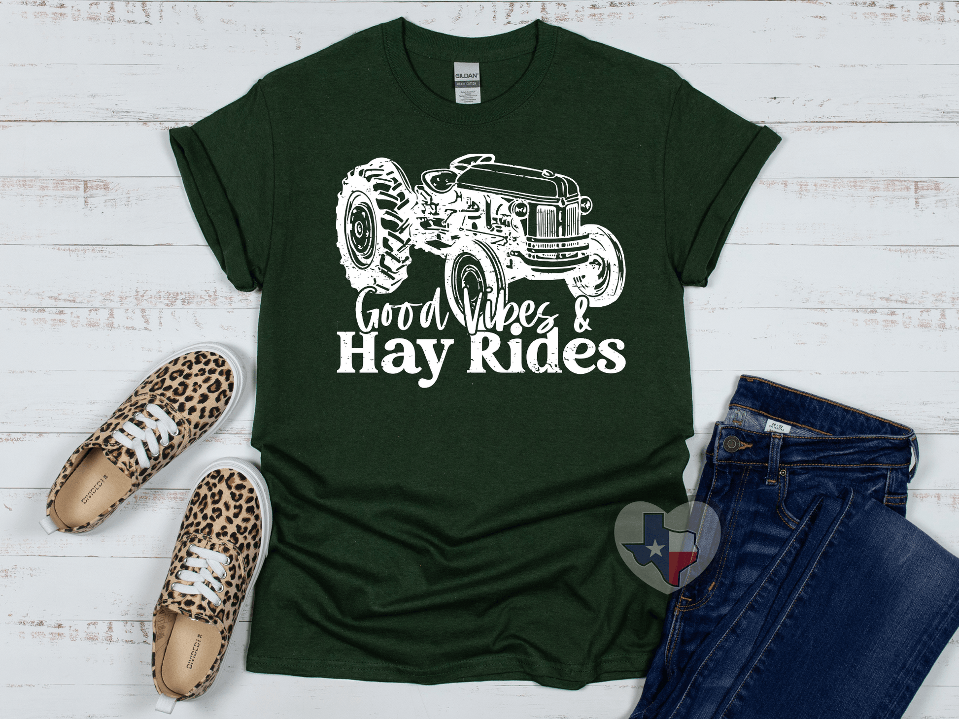 Good Vibes/Hay Rides - Texas Transfers and Designs