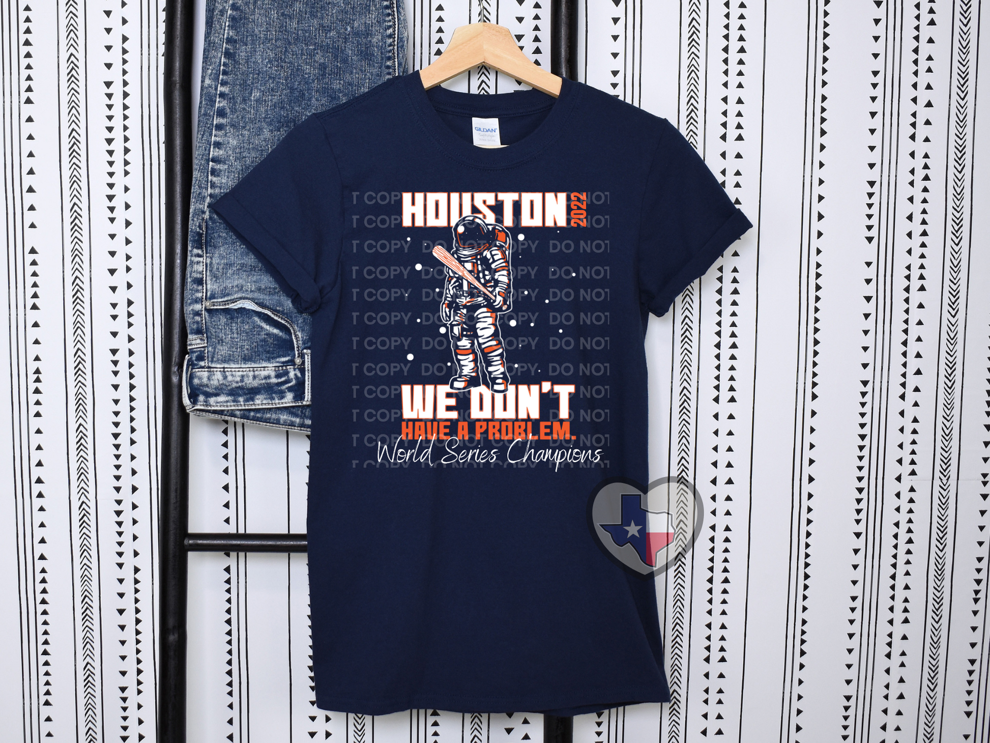 Houston We Don't Have a Problem DTF - Texas Transfers and Designs