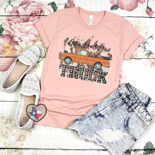 Heart Like A Truck HIGH HEAT - Texas Transfers and Designs