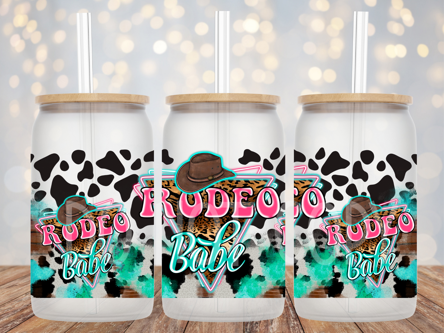 Rodeo Babe Cup Wrap UV Sticker