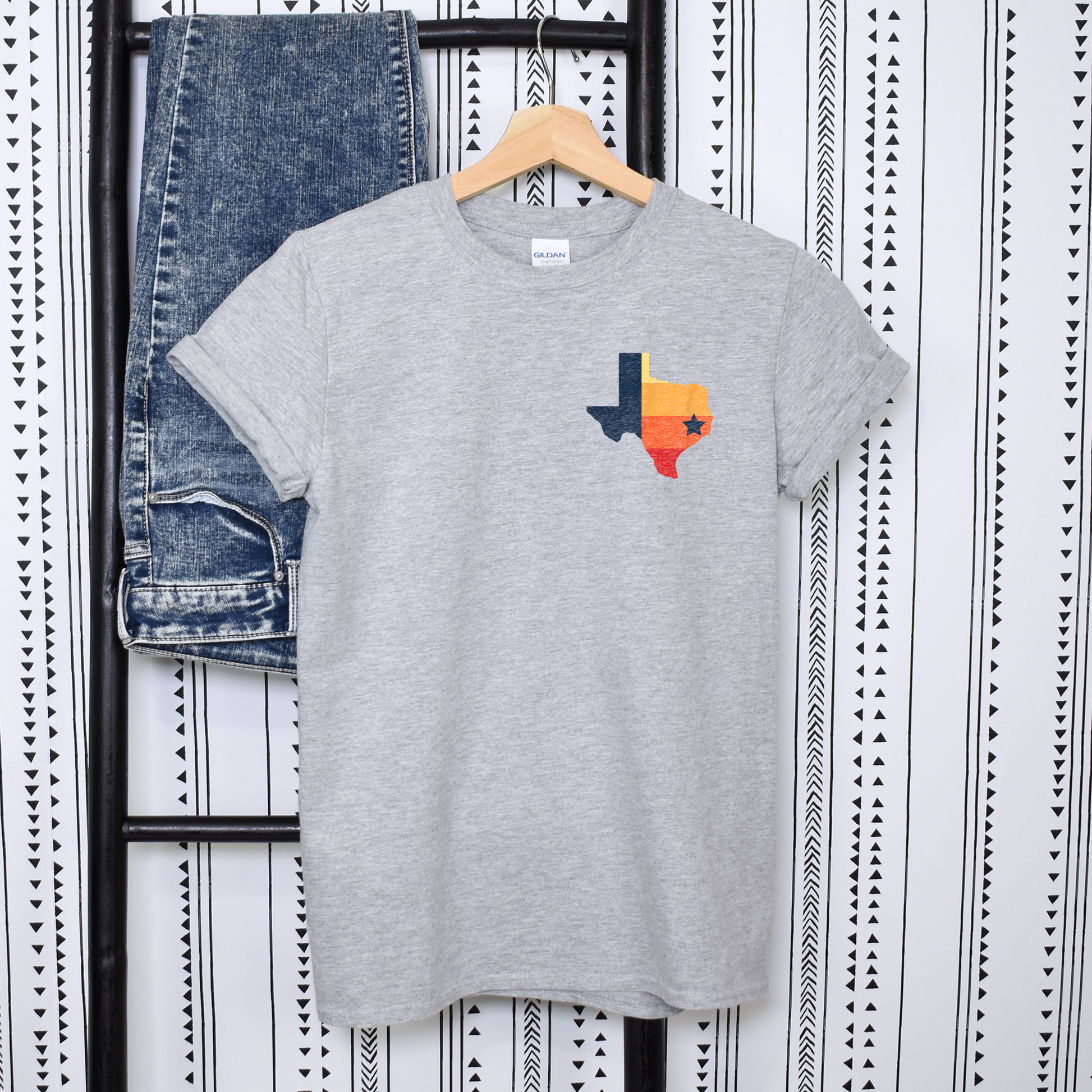 Houston Texas Pocket HIGH HEAT - Texas Transfers and Designs