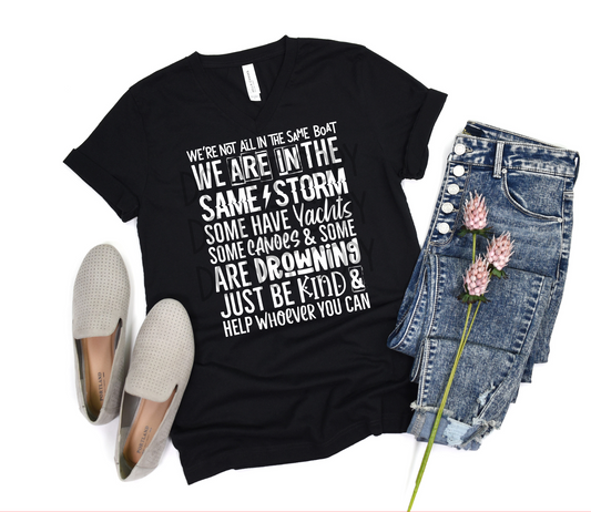 PRE-ORDER Arriving 4/21 We Are Not All in the Same Boat - Texas Transfers and Designs