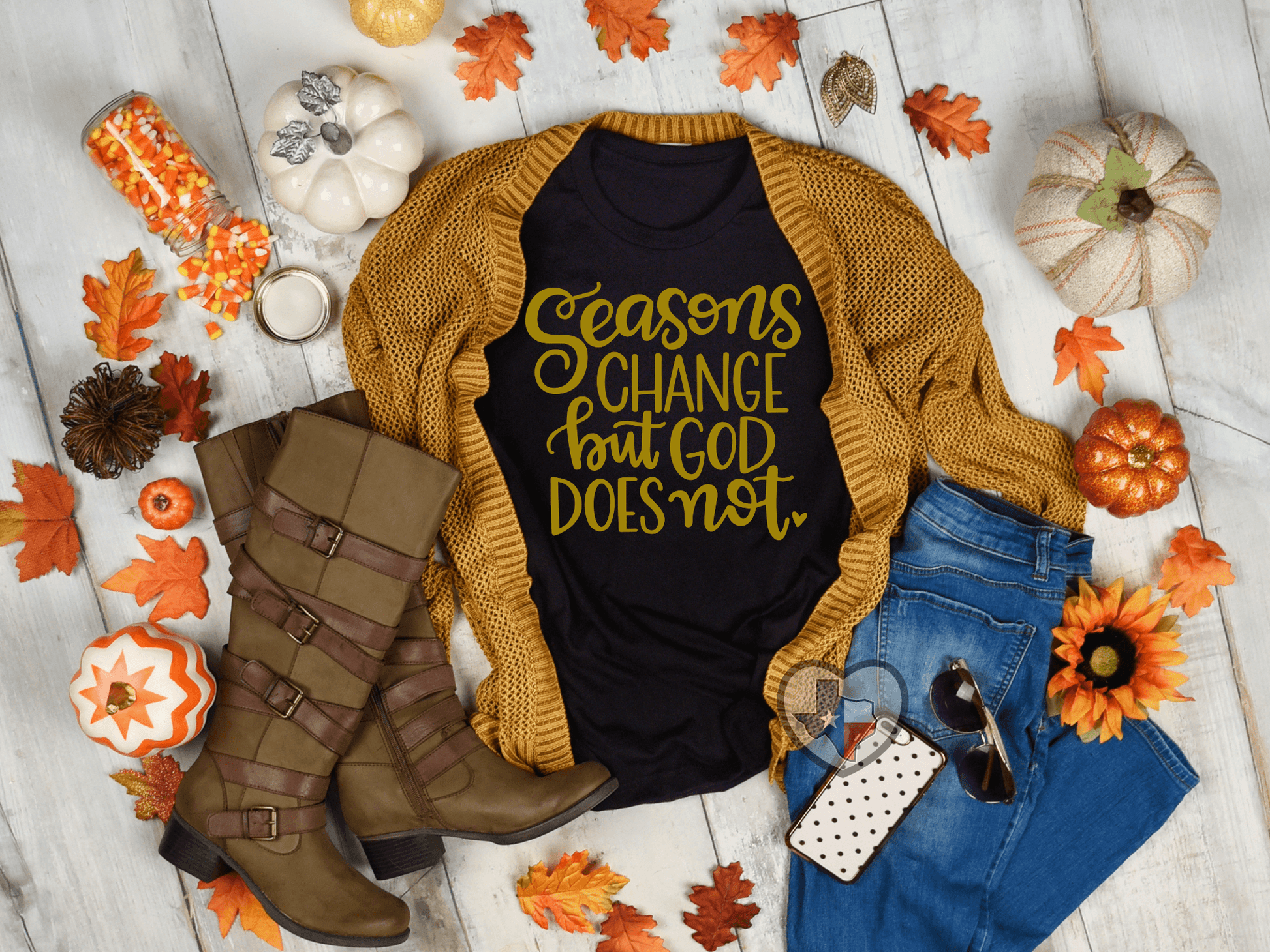 Seasons Change - GOLD - Texas Transfers and Designs