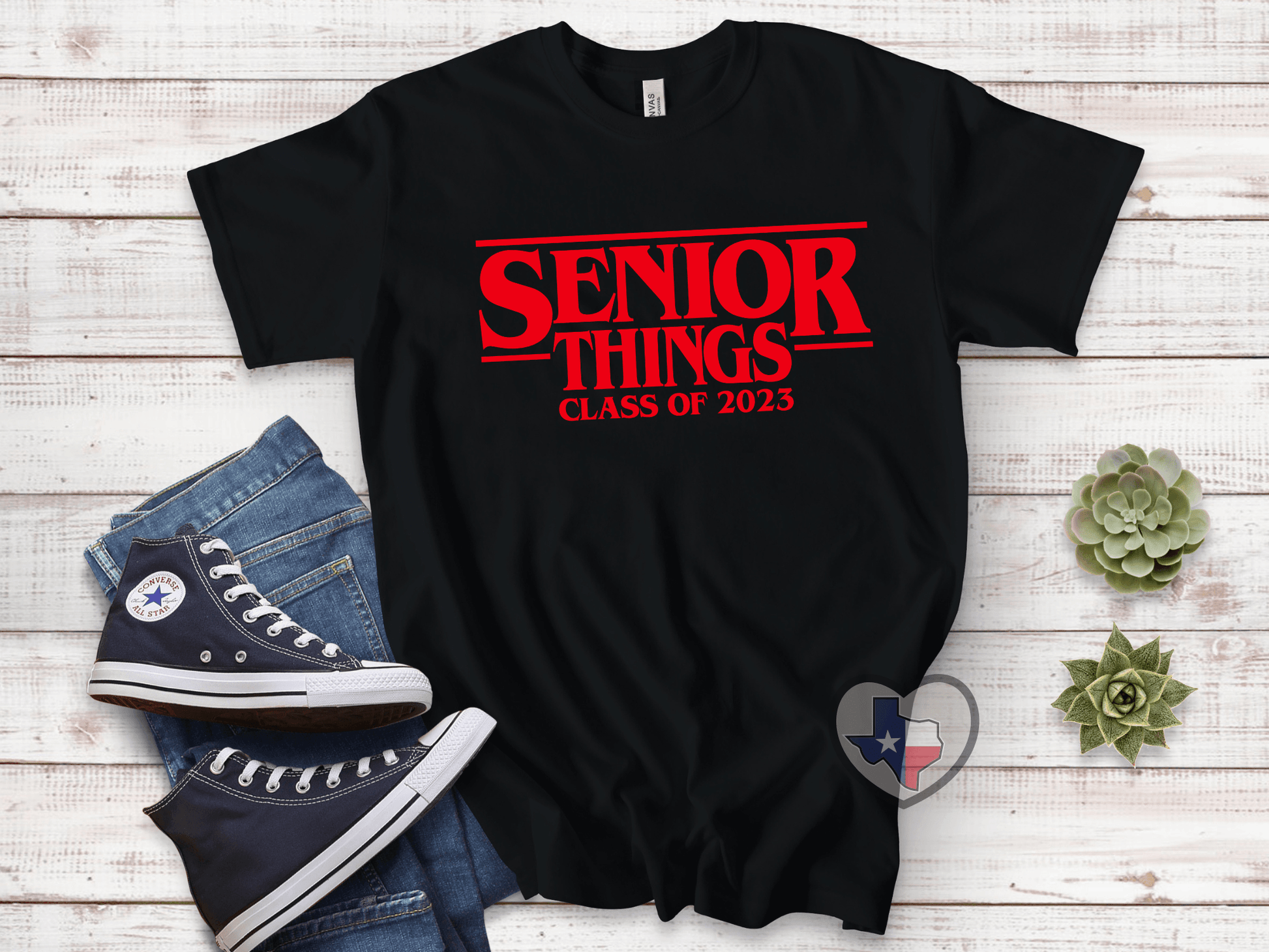 Senior Things (Bright Red) - Texas Transfers and Designs