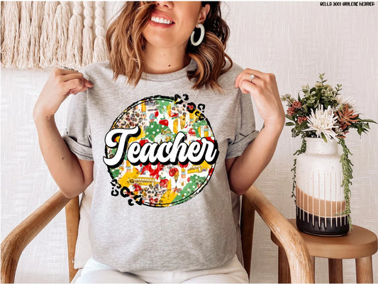 Teacher Collage HIGH HEAT - Texas Transfers and Designs