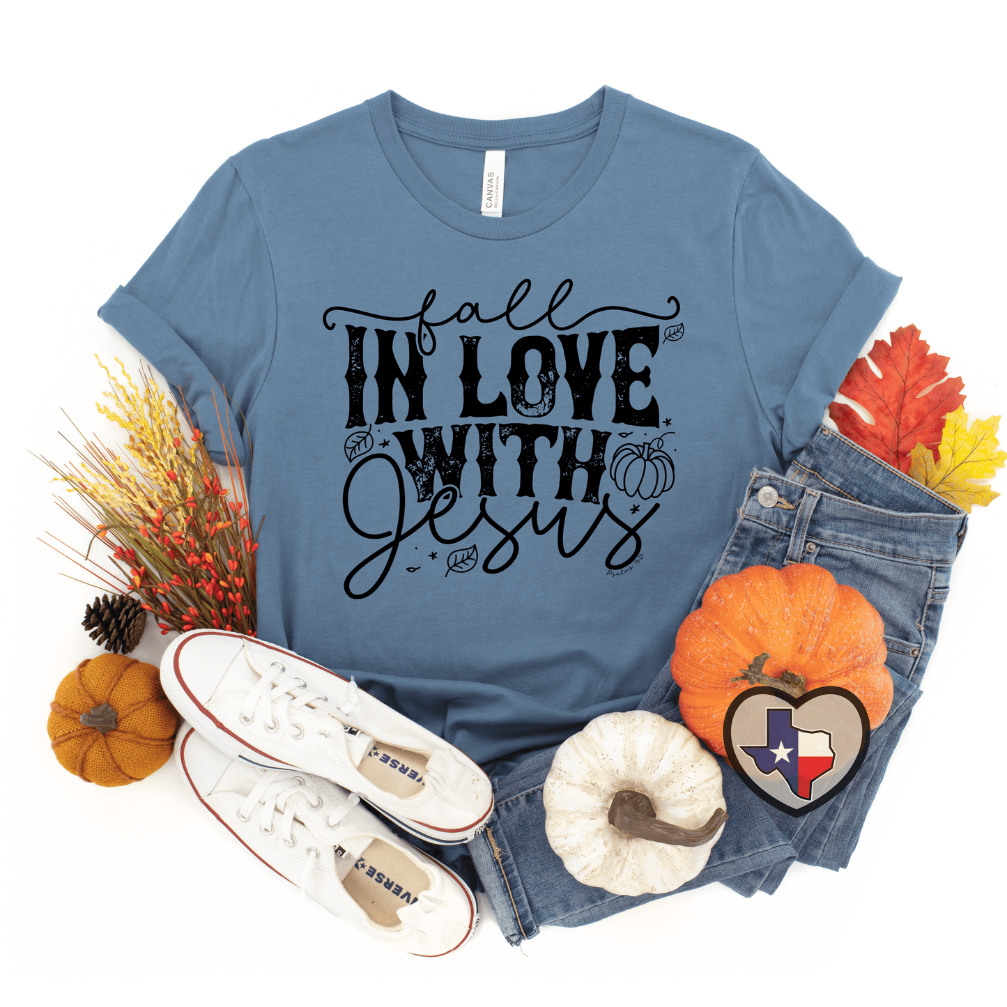 Fall in Love with Jesus - Texas Transfers and Designs