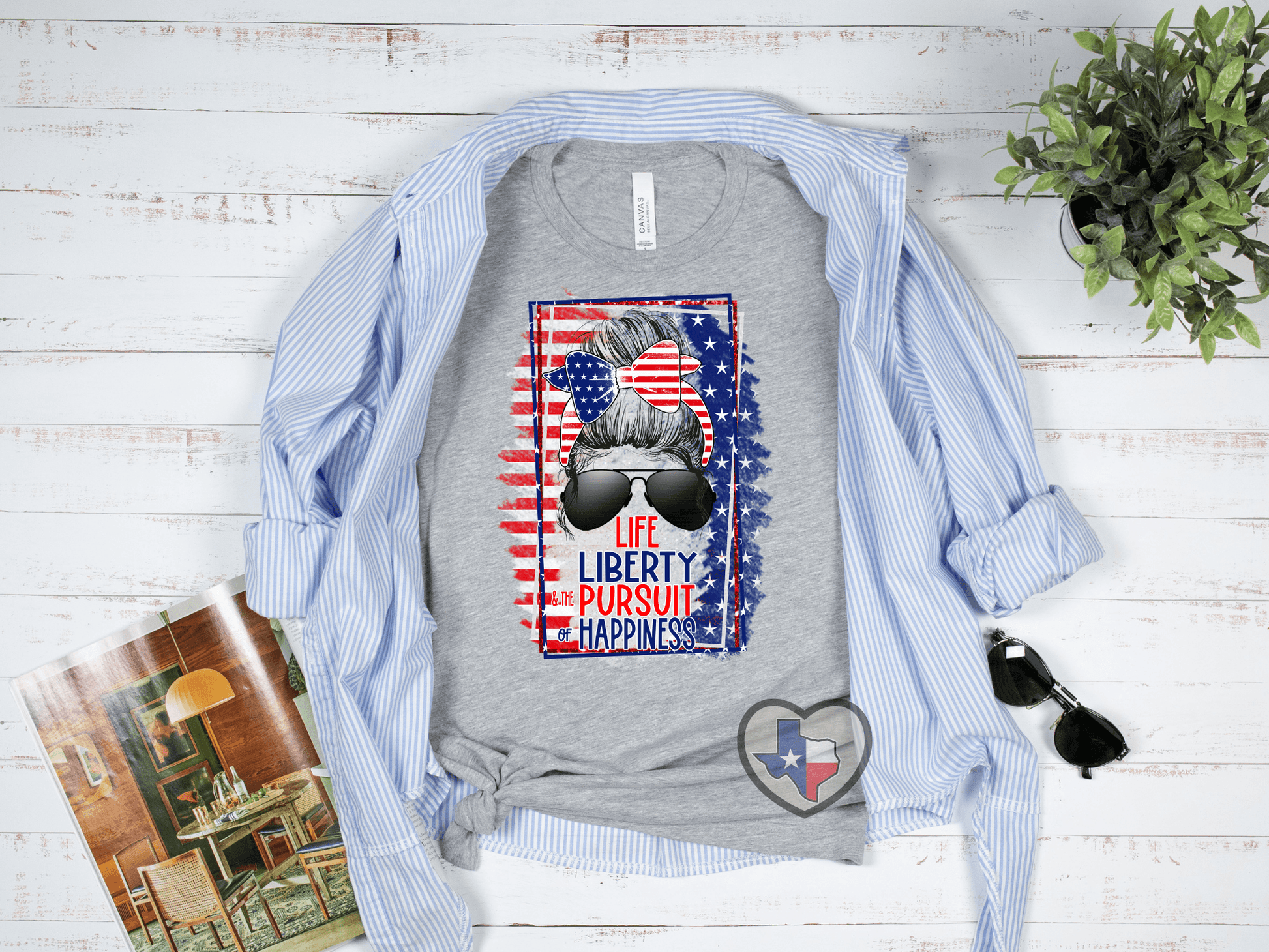 Life Liberty Pursuit of Happiness HIGH HEAT *EXCLUSIVE* - Texas Transfers and Designs